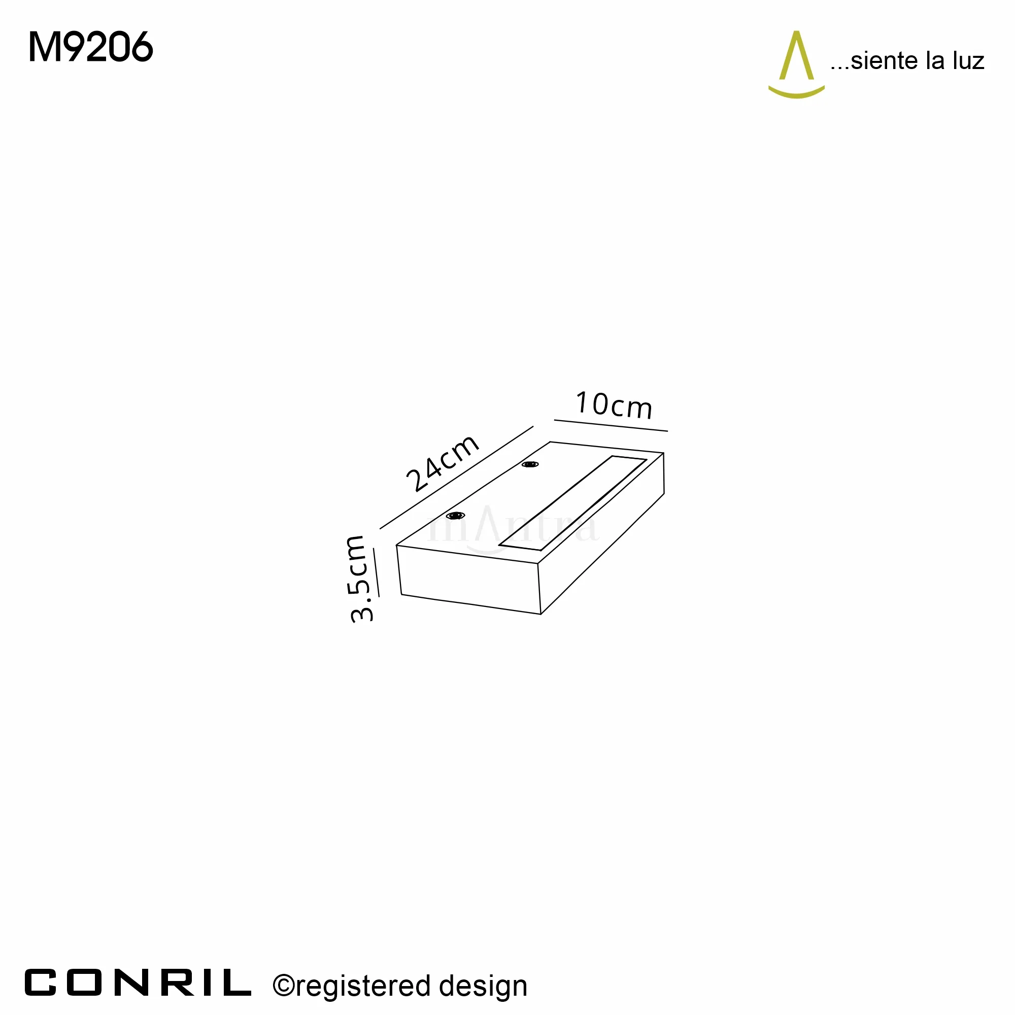 Conril Wall Lights Mantra Fusion Flush Wall Lights